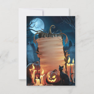 Blank Halloween Invitation Card