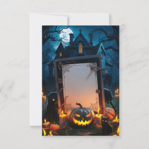 Blank Halloween Invitation Card
