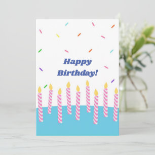 Blank Happy Birthday Card