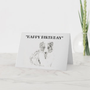 Blank Happy Birthday Dog Card
