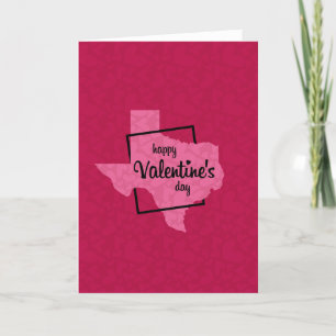 Blank Happy Valentine's Day from Texas Holiday Card