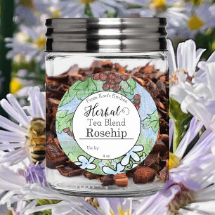 Blank Herb Tea Blend Label Custom Apothecary