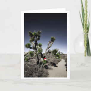 Blank Holiday Card Christmas Desert