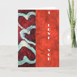 Blank I Love You Note Card