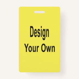 Blank ID badge