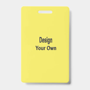 Blank ID Badge