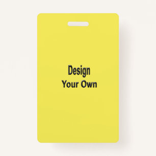 Blank ID Badge