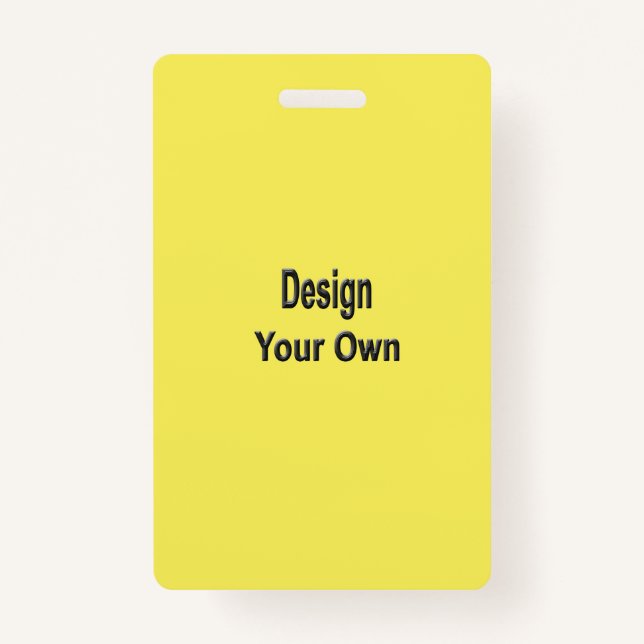 Blank ID Badge (Front)