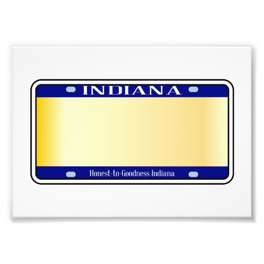 Printable Temporary License Plate Template Indiana Printable Templates