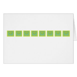 Blank Inside All Occasion Green Heart Row