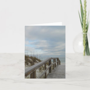 Blank Inside, Boardwalk To Beach Photo Nature Card