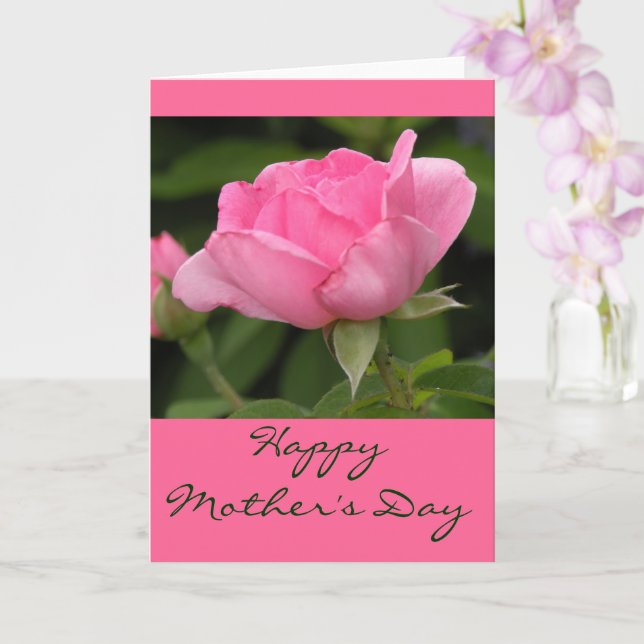 Blank Inside- Happy Mother's Day Card (Orchid)