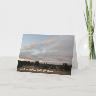 Blank Inside : Pastel Sunset Over Paso Robles Park Card