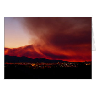 Blank Inside,  Sky on Fire Las Vegas Greeting Card