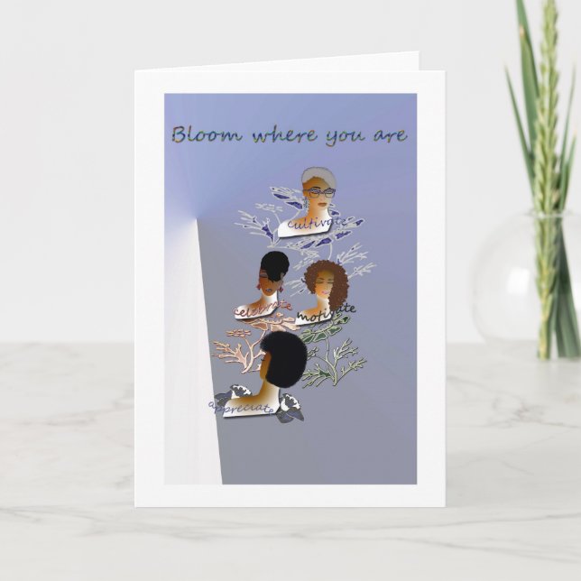 Blank inspirational greeting card (Front)