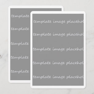 Blank Invitation Card Size 5x7 Add your own images