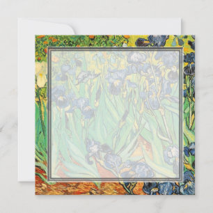 blank invitation, van Gogh Irises Invitation