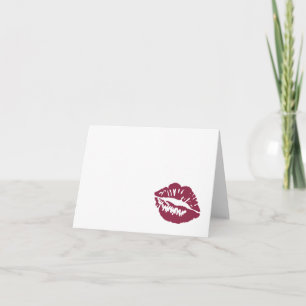 Blank Kiss Note Card
