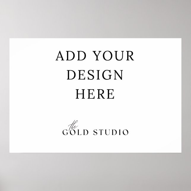 Blank Landscape Poster Template (20 x 30 inch) (Front)