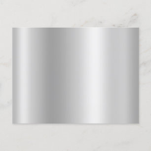 Blank Light Silver Grey Foil Gradient Postcard