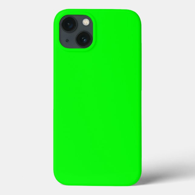 Blank Lime Green Solid Colour Case-Mate iPhone Case (Back)