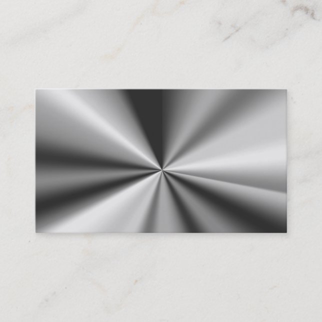 Blank Metallic Looking Business Cards (Front)