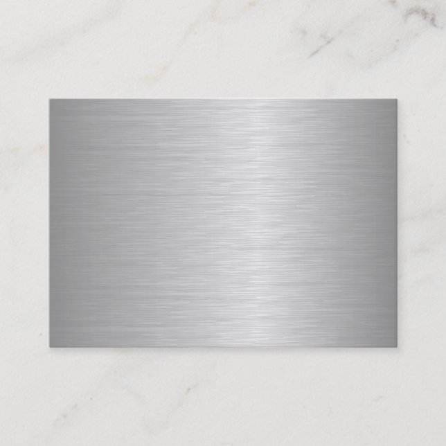 Blank Metallic Looking Business Cards (Front)