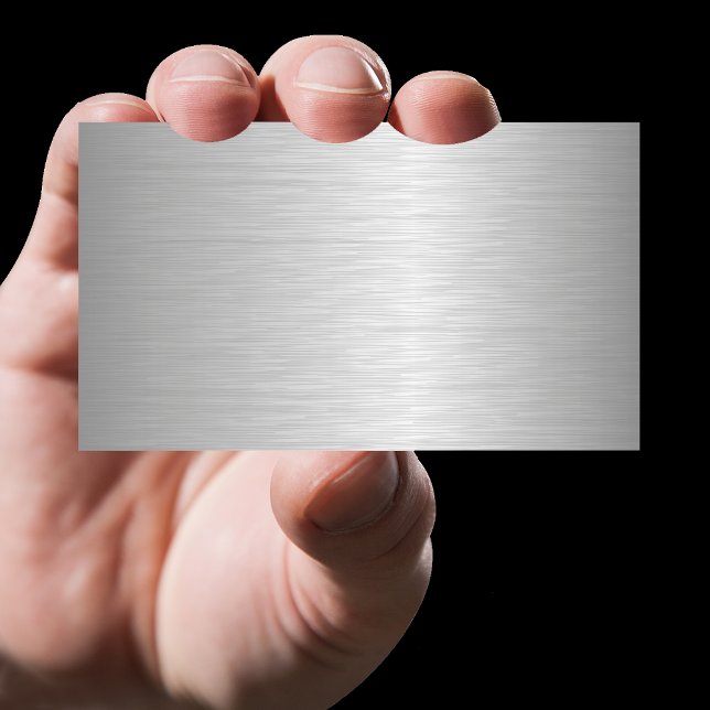 Blank Metallic Looking Business Cards (Creator Uploaded)