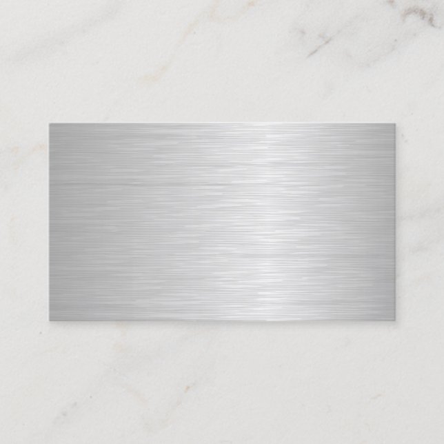 Blank Metallic Looking Business Cards Two Side (Front)