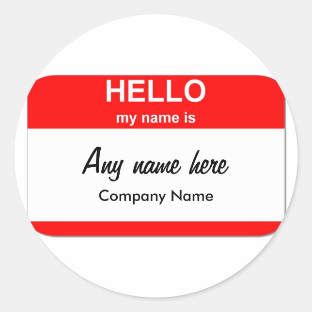 Blank Name Tag Templates (Front)