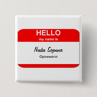 Blank Name Tag Templates 15 Cm Square Badge