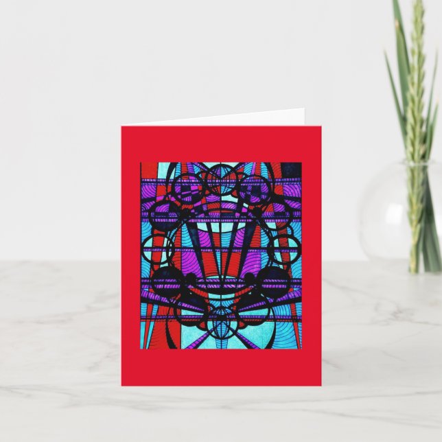 Blank Note Card (Art Deco/Steampunk) (Front)