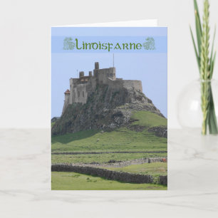 Blank Note Card of Lindisfarne the holy island