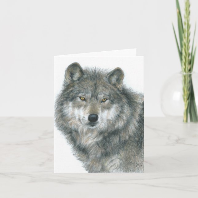 Blank Notecard "Haunted Eyes" Original Art (Front)