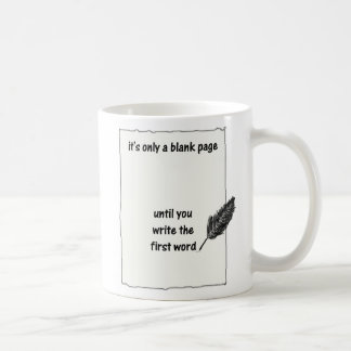 BLANK PAGE COFFEE MUG