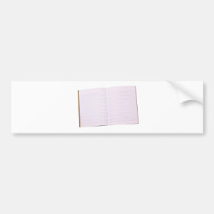 Blank pages bumper sticker
