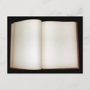 Blank pages postcard