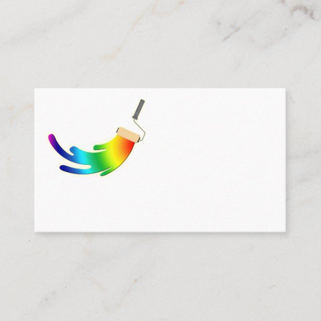 Blank Painting Company Business Card Logo (Front)