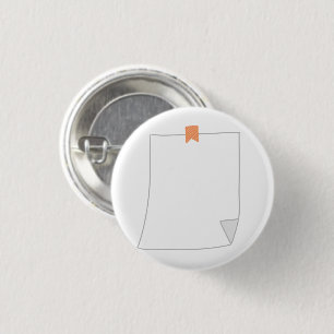 Blank Paper Sheet Stationery 3 Cm Round Badge