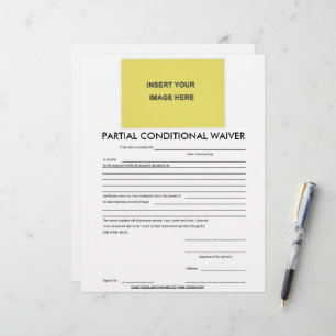 Blank Partial Conditional Waiver Form