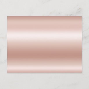 Blank Pastel Rose Gold Ombre Foil Postcard