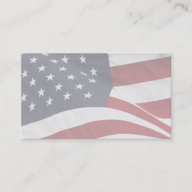 Blank Patriotic Business Cards (Front)