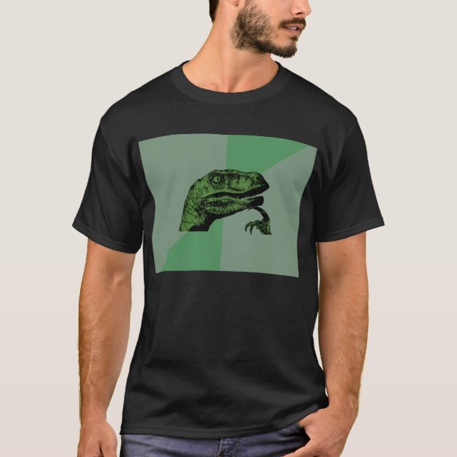 Blank Philosoraptor Meme Shirt - Dark (Front)