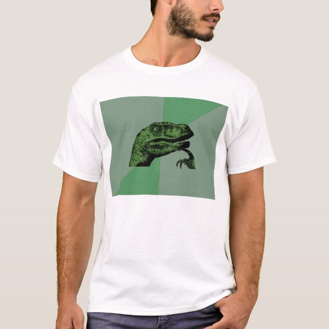 Blank Philosoraptor Meme Shirt - Light (Front)