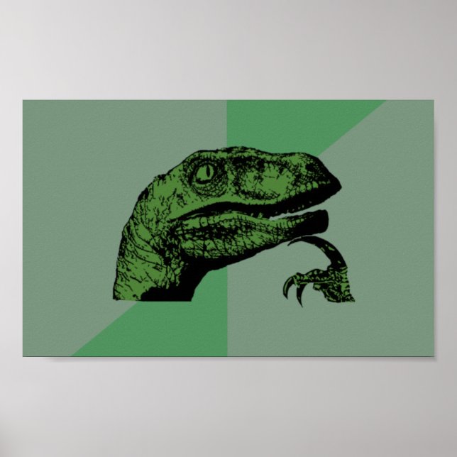 Blank Philosoraptor Poster (Front)