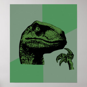 Blank Philosoraptor Poster