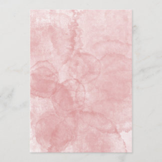 Blank Pink Wedding or Party Invitation