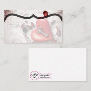 Blank Place Cards Country Wood Key to my Heart Rus