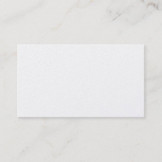 Blank Platinum Metallic Silver Business Card. Card (Front)