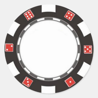 blank pocker chip sticker